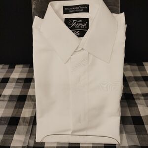 BOY'S WHITE FORMAL SHIRTS TUXEDO SHIRT BS